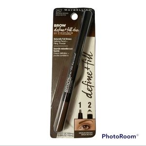 Maybelline Brow Define and Fill Duo 2-in-1 Defining Pencil 257 Medium Brown